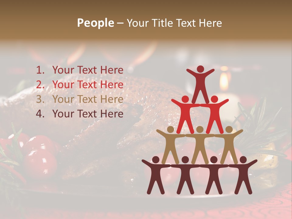 Meat Thanksgiving Onions PowerPoint Template