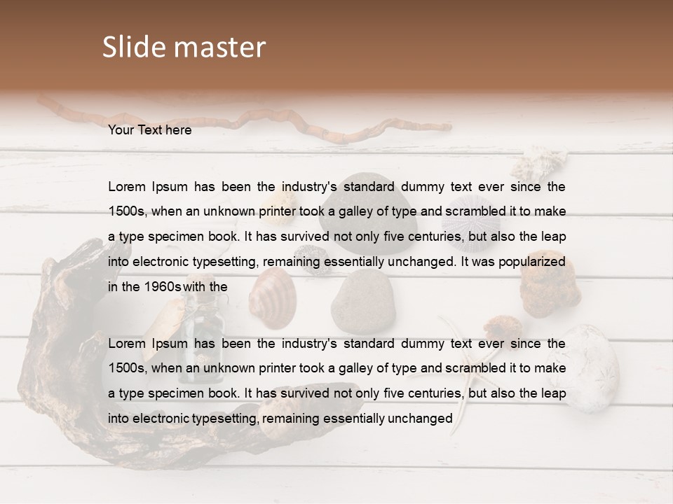 Life Wood Decor PowerPoint Template