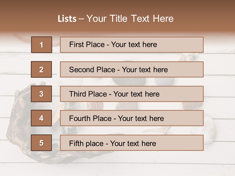 Life Wood Decor PowerPoint Template