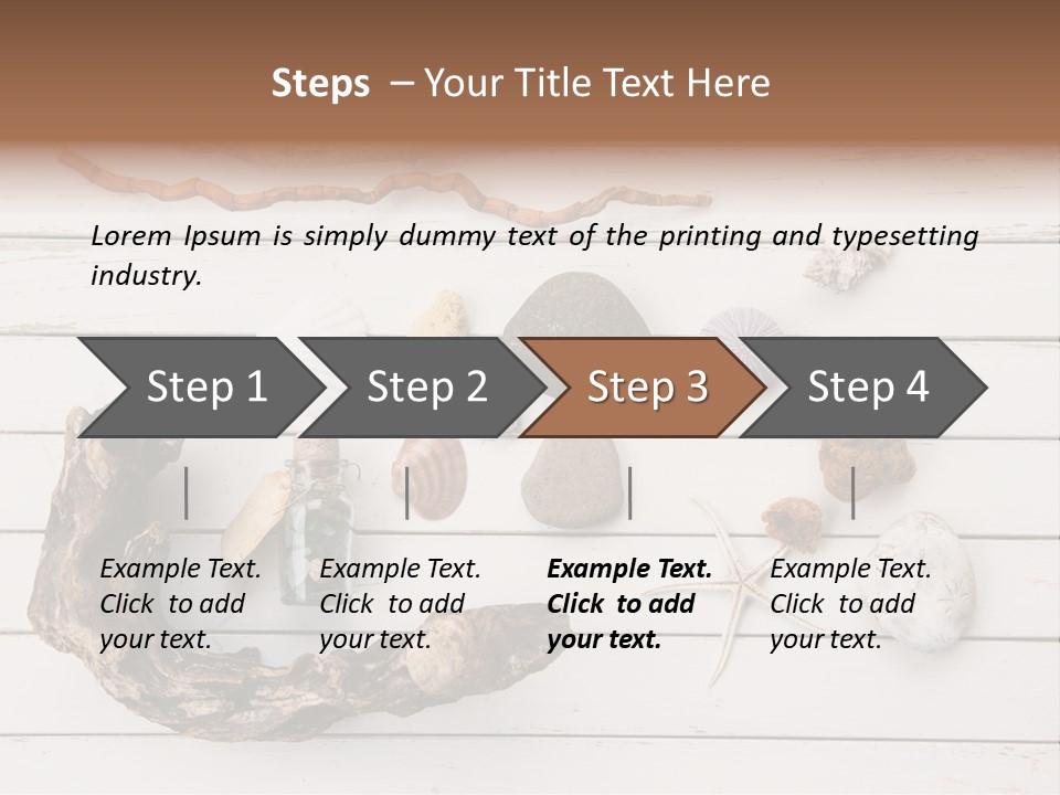 Life Wood Decor PowerPoint Template