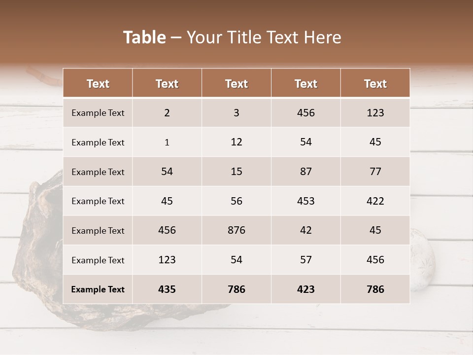 Life Wood Decor PowerPoint Template