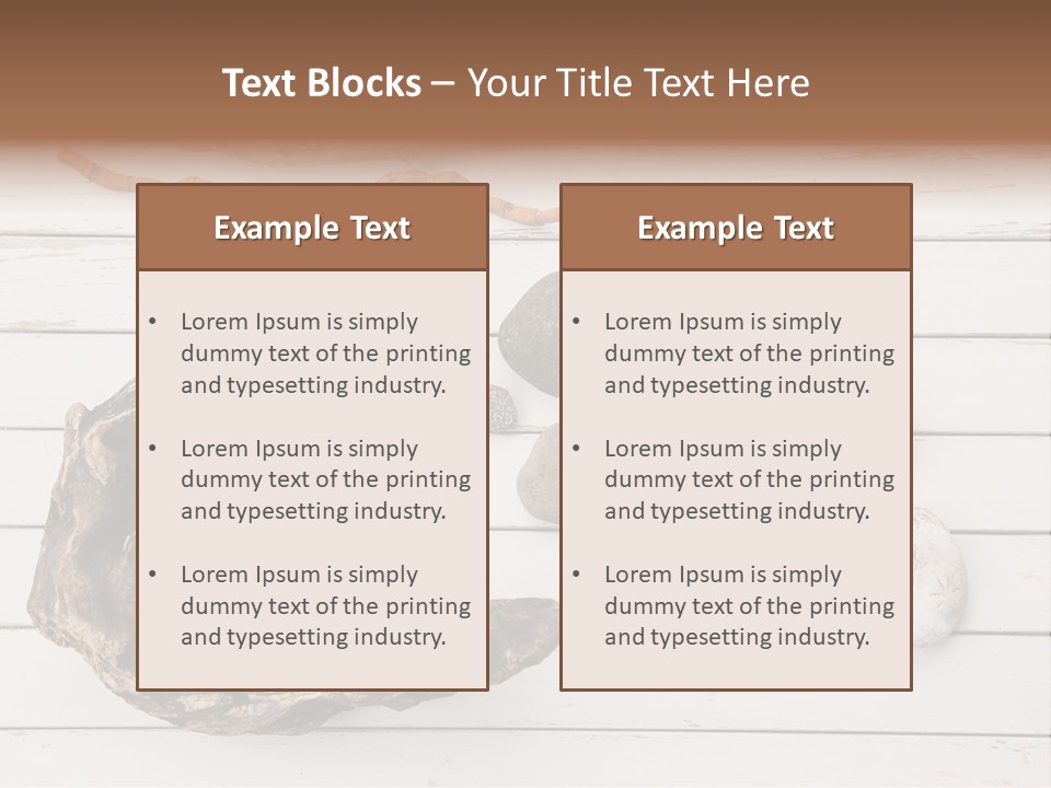 Life Wood Decor PowerPoint Template