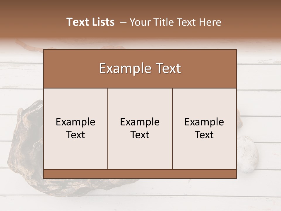 Life Wood Decor PowerPoint Template