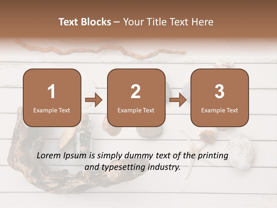 Life Wood Decor PowerPoint Template