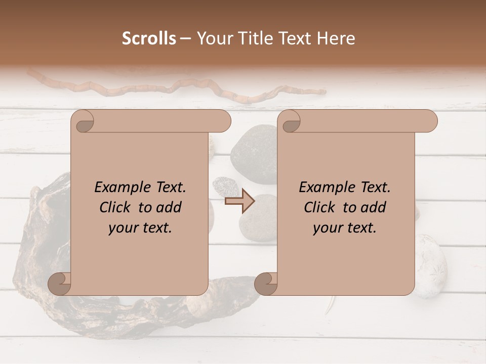 Life Wood Decor PowerPoint Template