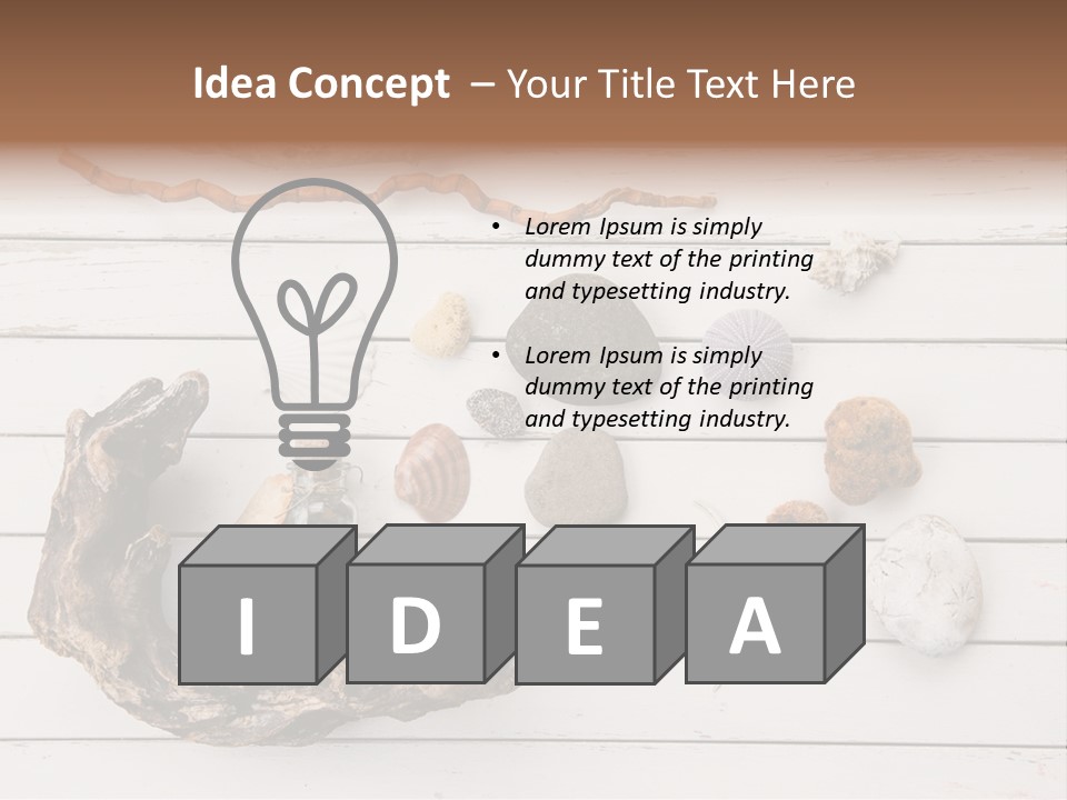 Life Wood Decor PowerPoint Template