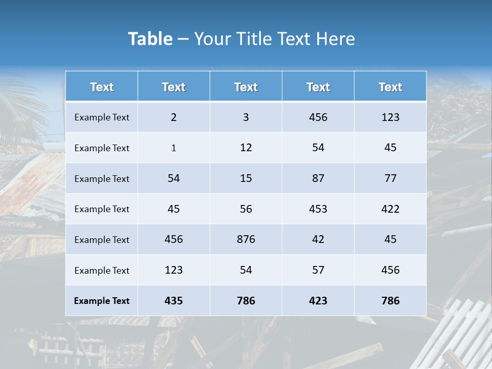 Sheet Force Yolanda PowerPoint Template