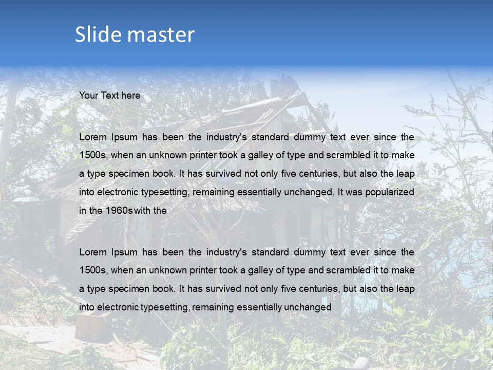 Danger Boracay Hurricane PowerPoint Template