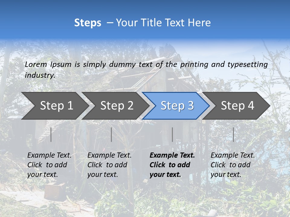Danger Boracay Hurricane PowerPoint Template