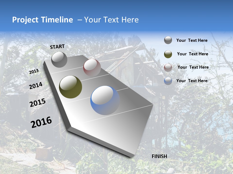 Danger Boracay Hurricane PowerPoint Template