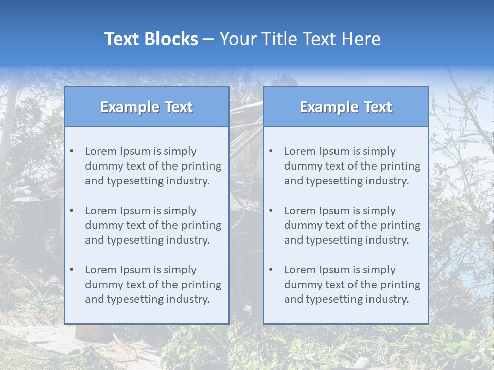 Danger Boracay Hurricane PowerPoint Template