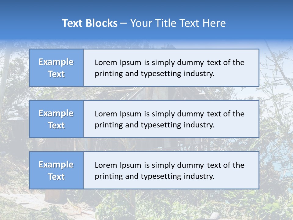 Danger Boracay Hurricane PowerPoint Template