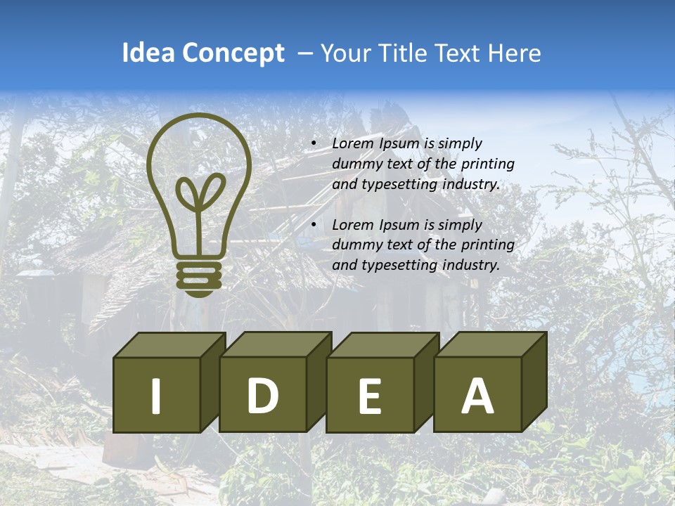 Danger Boracay Hurricane PowerPoint Template