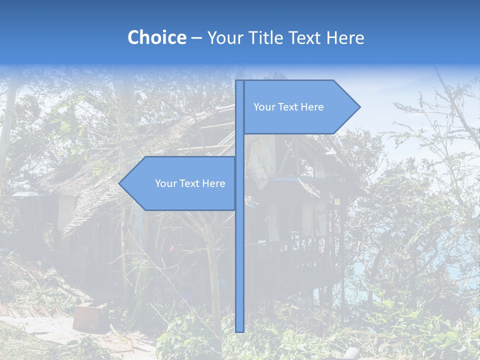 Danger Boracay Hurricane PowerPoint Template