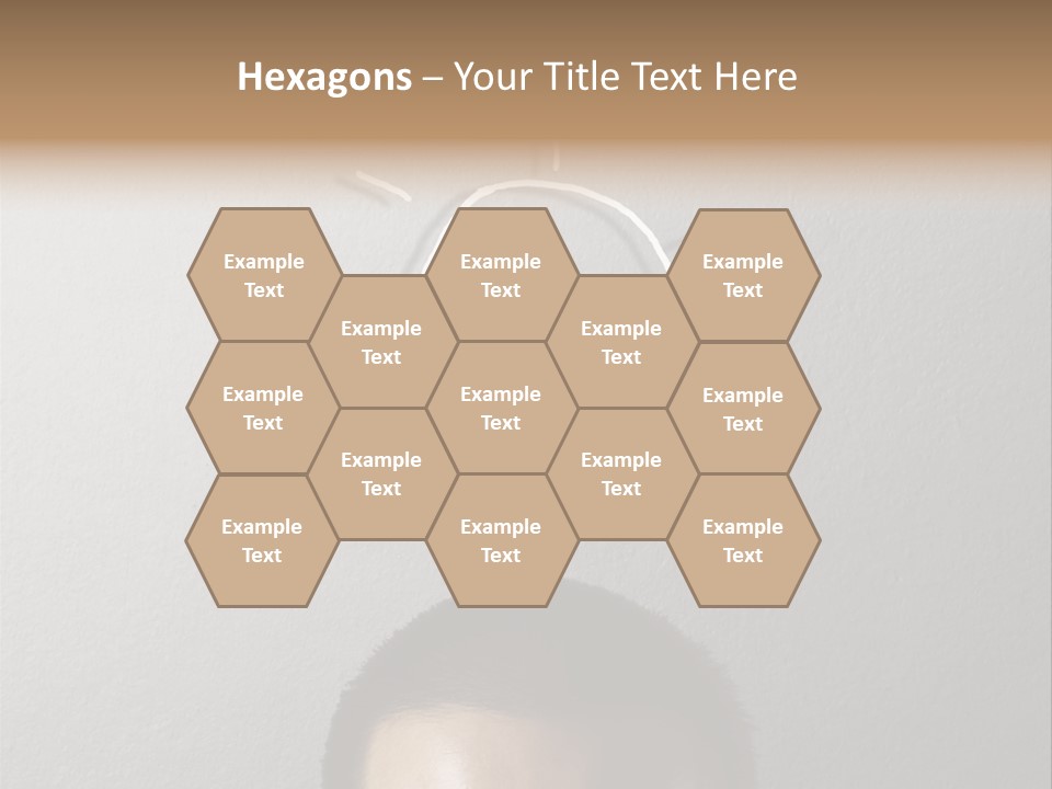 A Man With A Light Bulb Above His Head PowerPoint Template