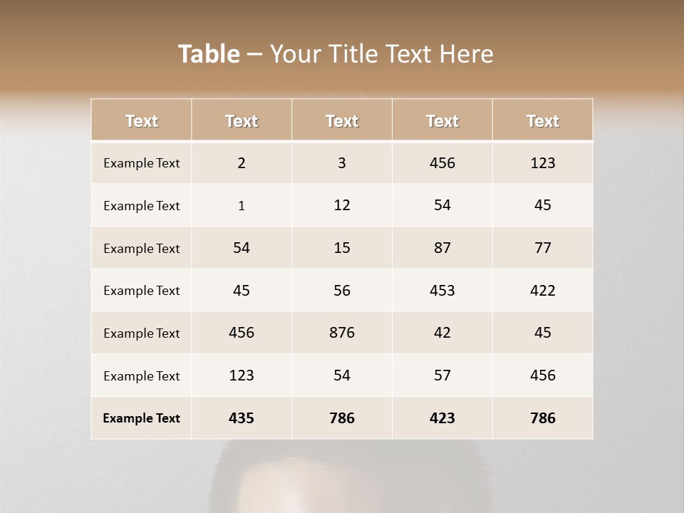 A Man With A Light Bulb Above His Head PowerPoint Template