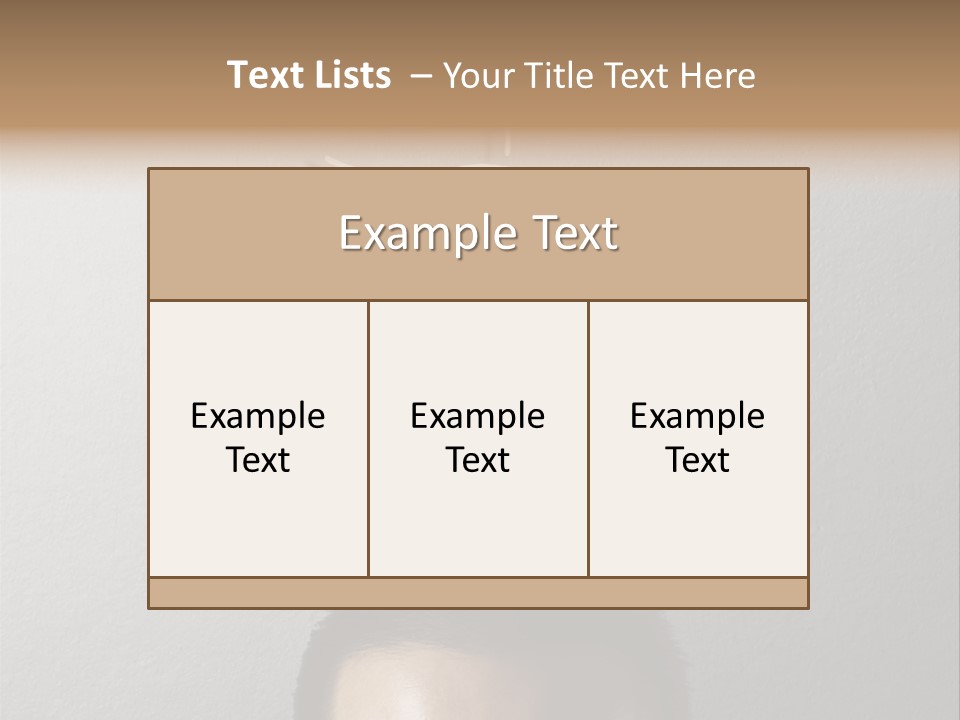 A Man With A Light Bulb Above His Head PowerPoint Template