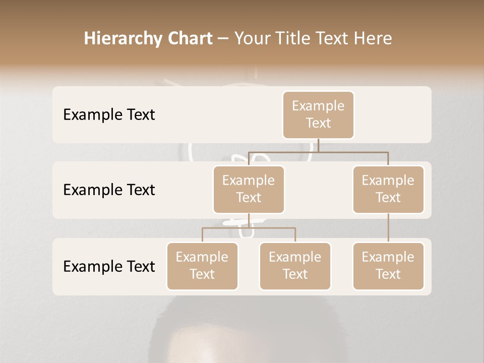 A Man With A Light Bulb Above His Head PowerPoint Template
