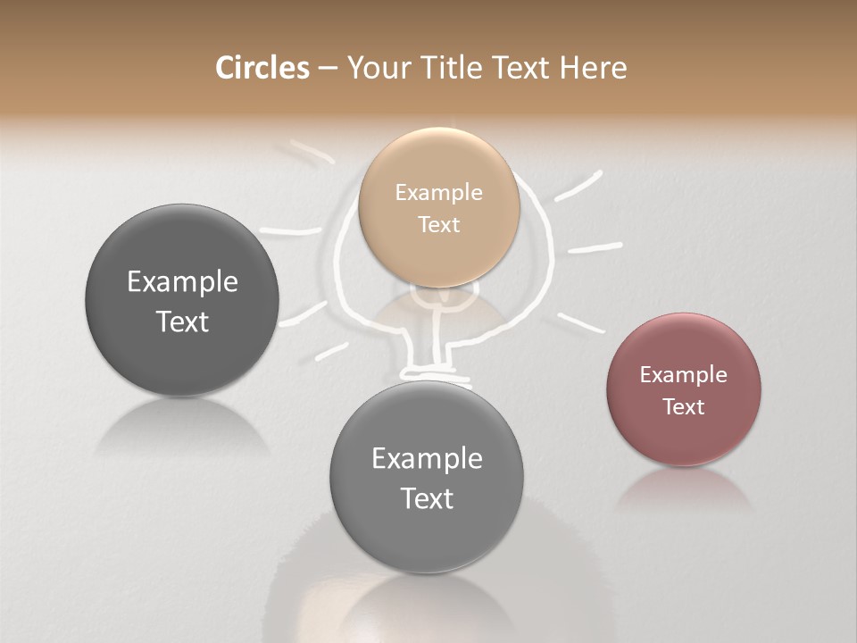 A Man With A Light Bulb Above His Head PowerPoint Template