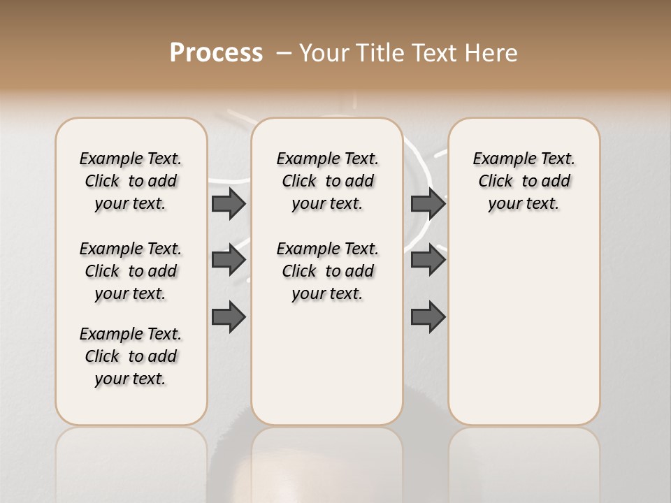 A Man With A Light Bulb Above His Head PowerPoint Template