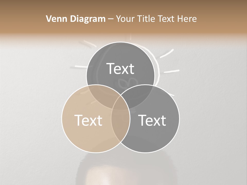 A Man With A Light Bulb Above His Head PowerPoint Template