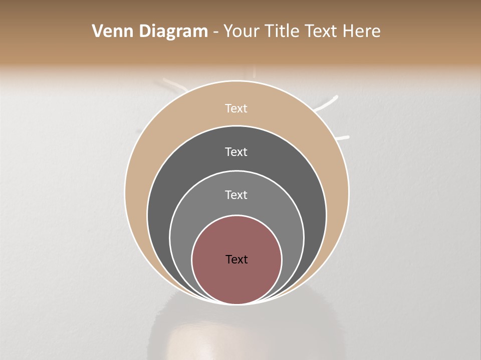 A Man With A Light Bulb Above His Head PowerPoint Template