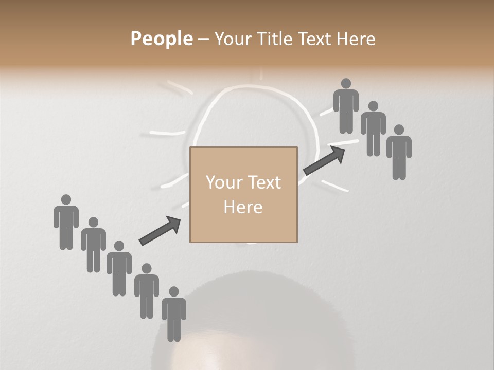 A Man With A Light Bulb Above His Head PowerPoint Template