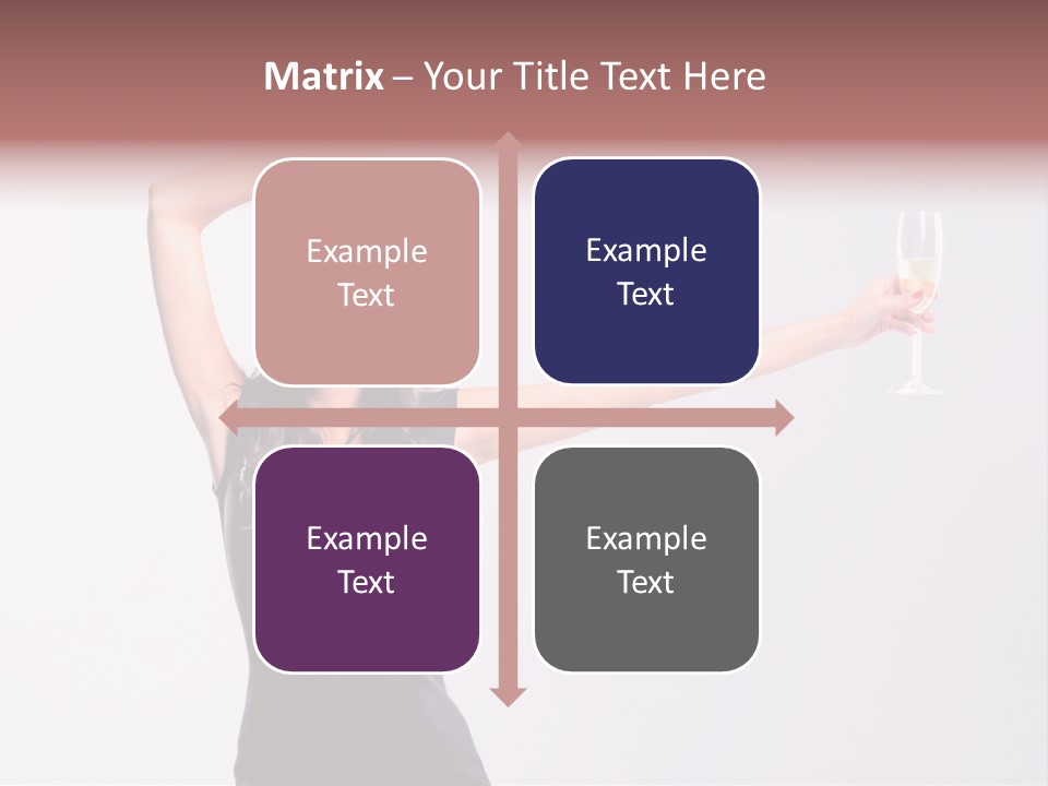 Black Women Sparkling PowerPoint Template