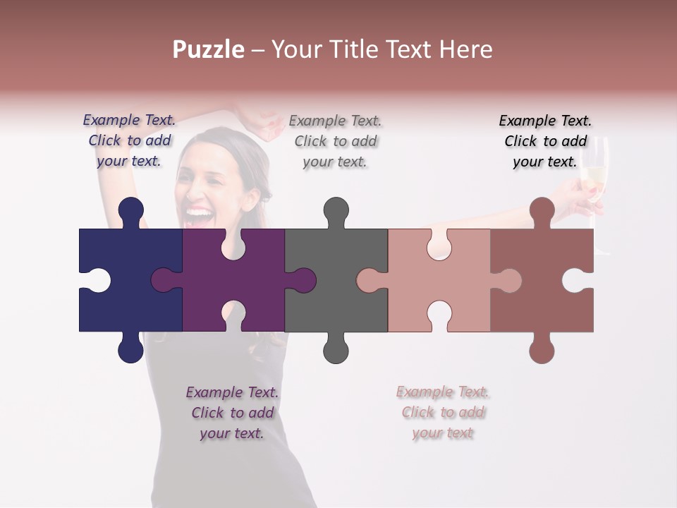 Black Women Sparkling PowerPoint Template