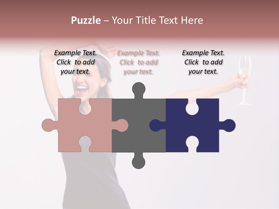 Black Women Sparkling PowerPoint Template