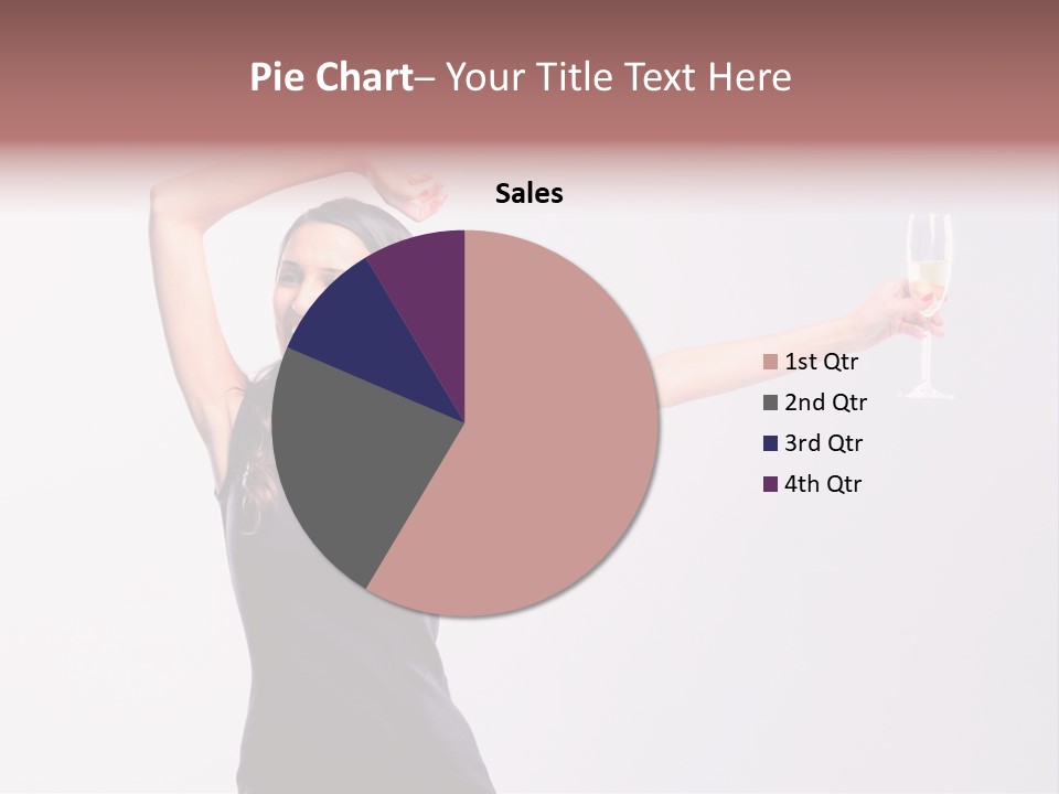 Black Women Sparkling PowerPoint Template