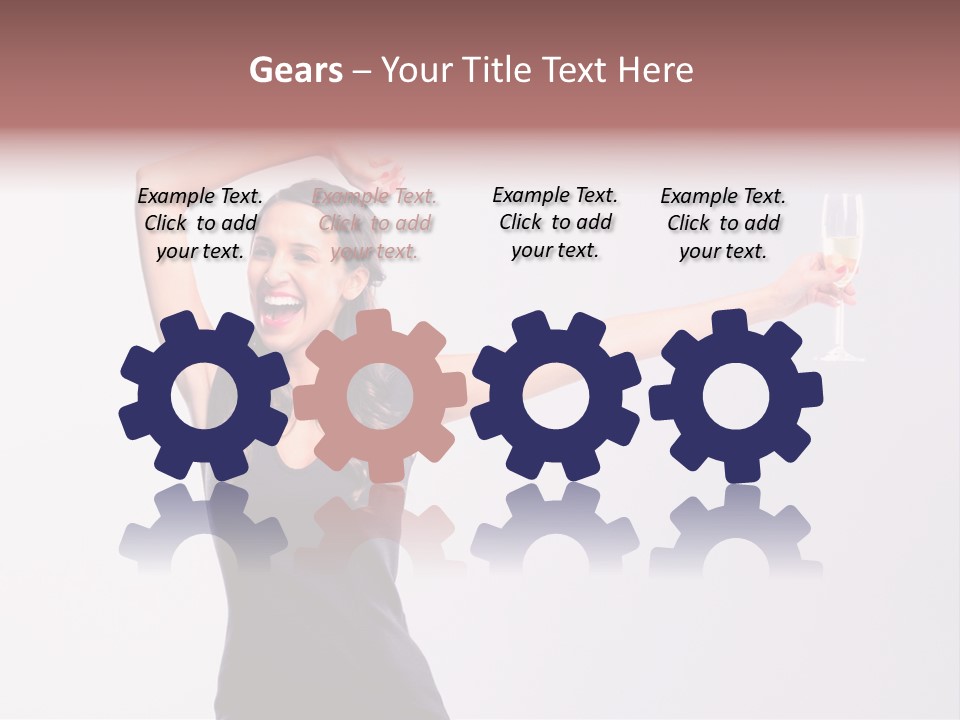 Black Women Sparkling PowerPoint Template