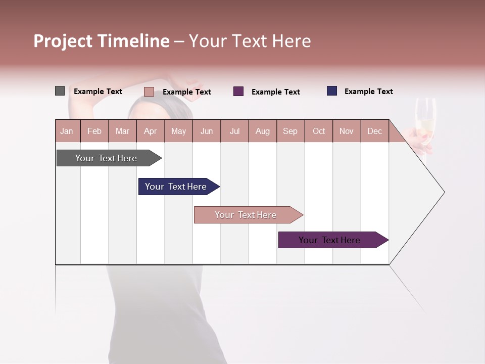 Black Women Sparkling PowerPoint Template