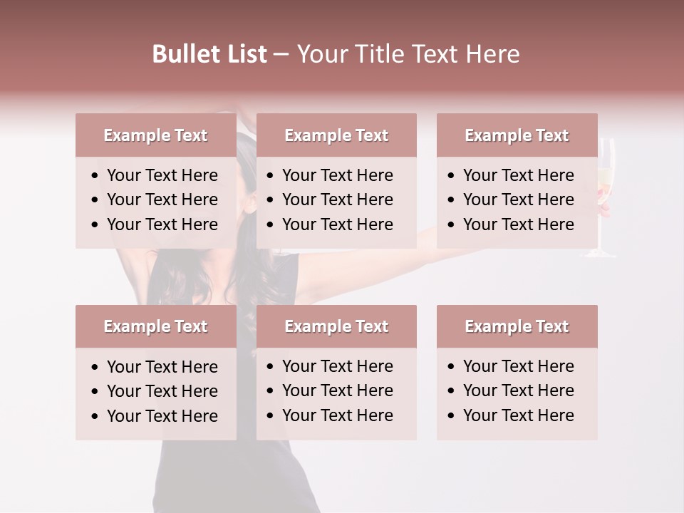 Black Women Sparkling PowerPoint Template