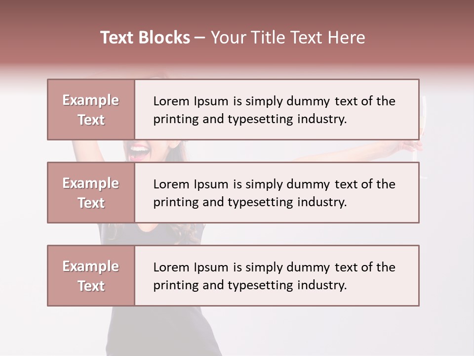 Black Women Sparkling PowerPoint Template