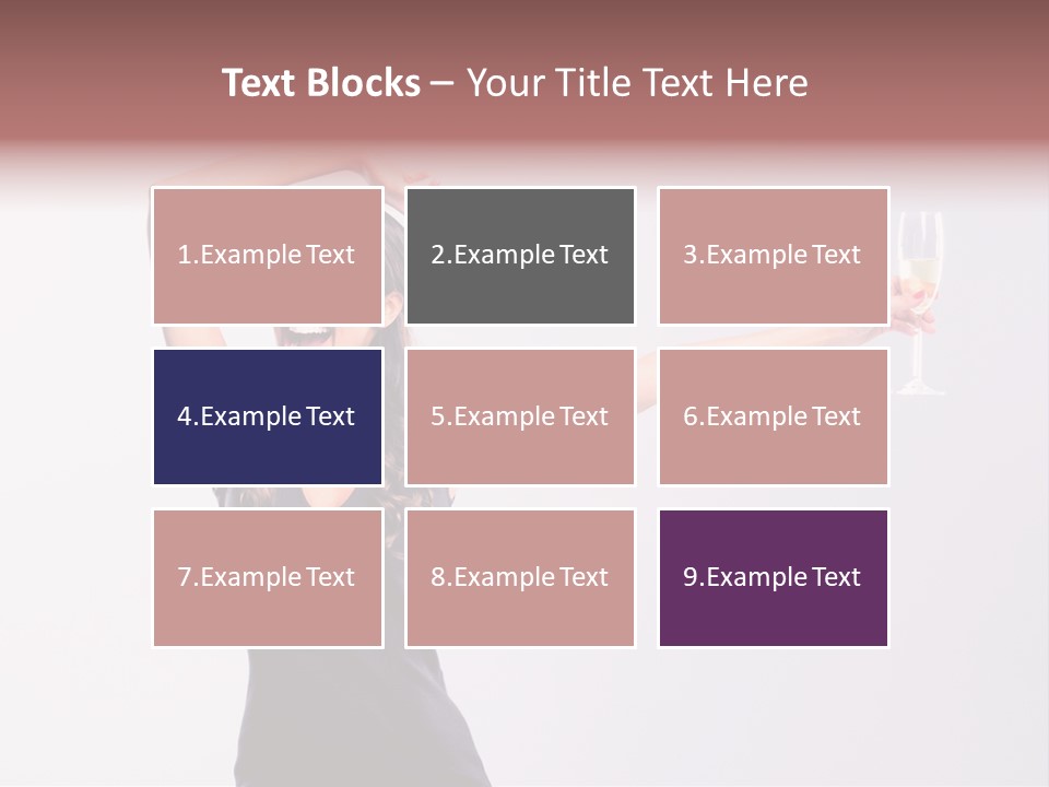 Black Women Sparkling PowerPoint Template