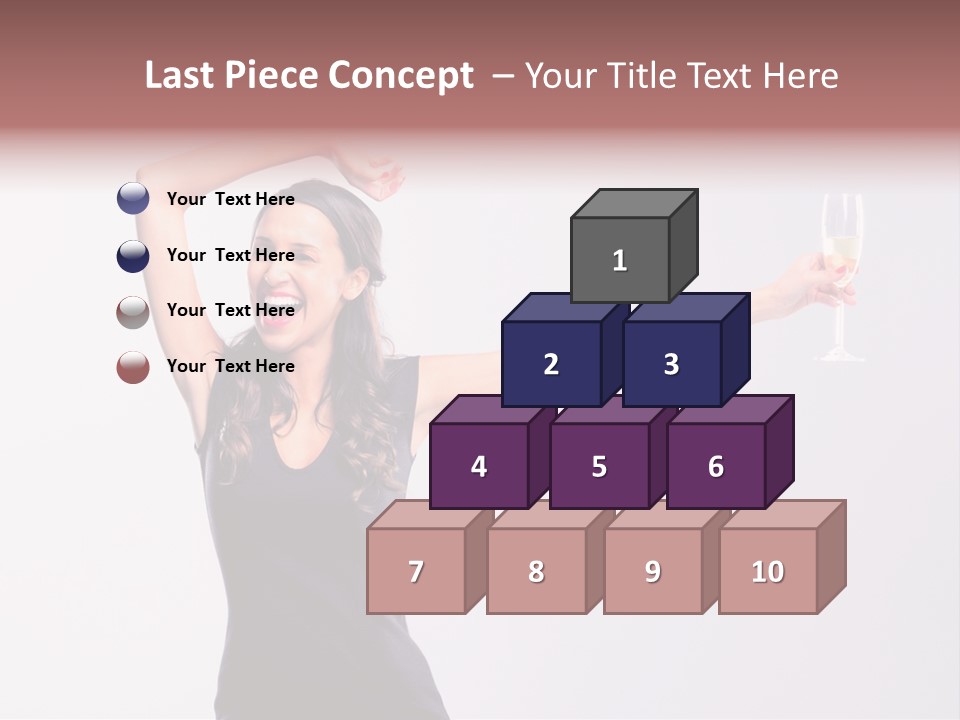 Black Women Sparkling PowerPoint Template