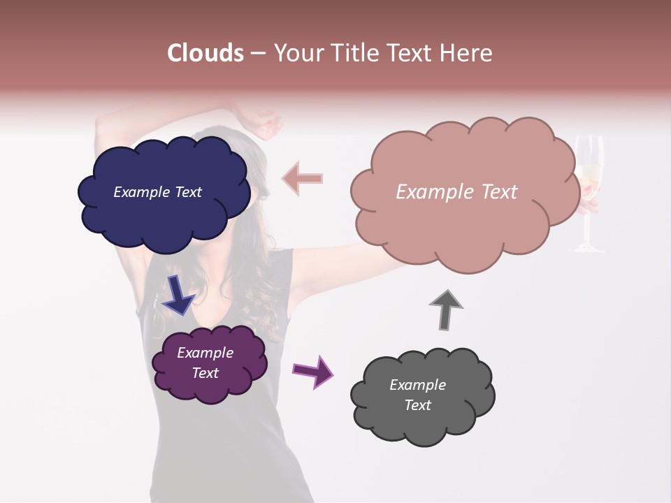 Black Women Sparkling PowerPoint Template