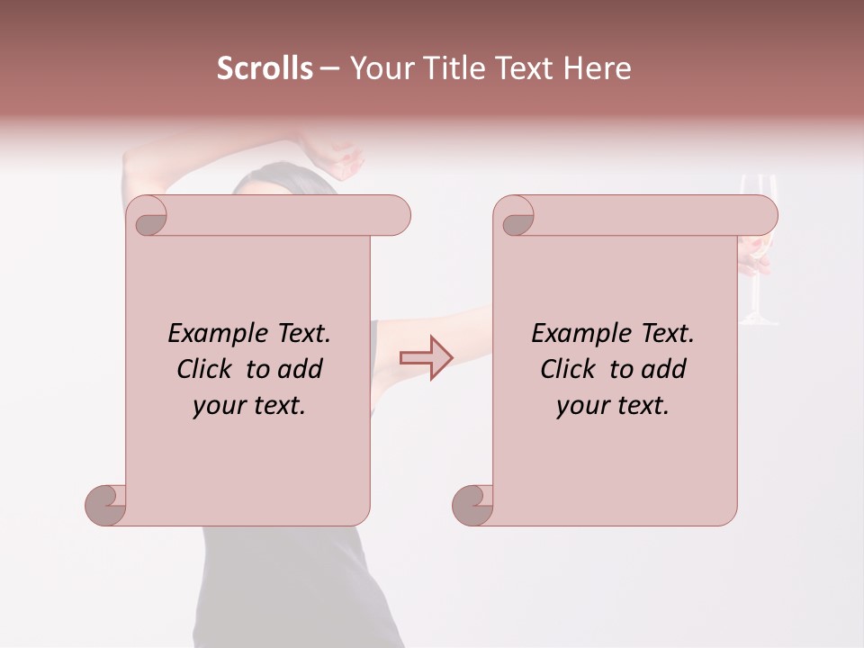 Black Women Sparkling PowerPoint Template