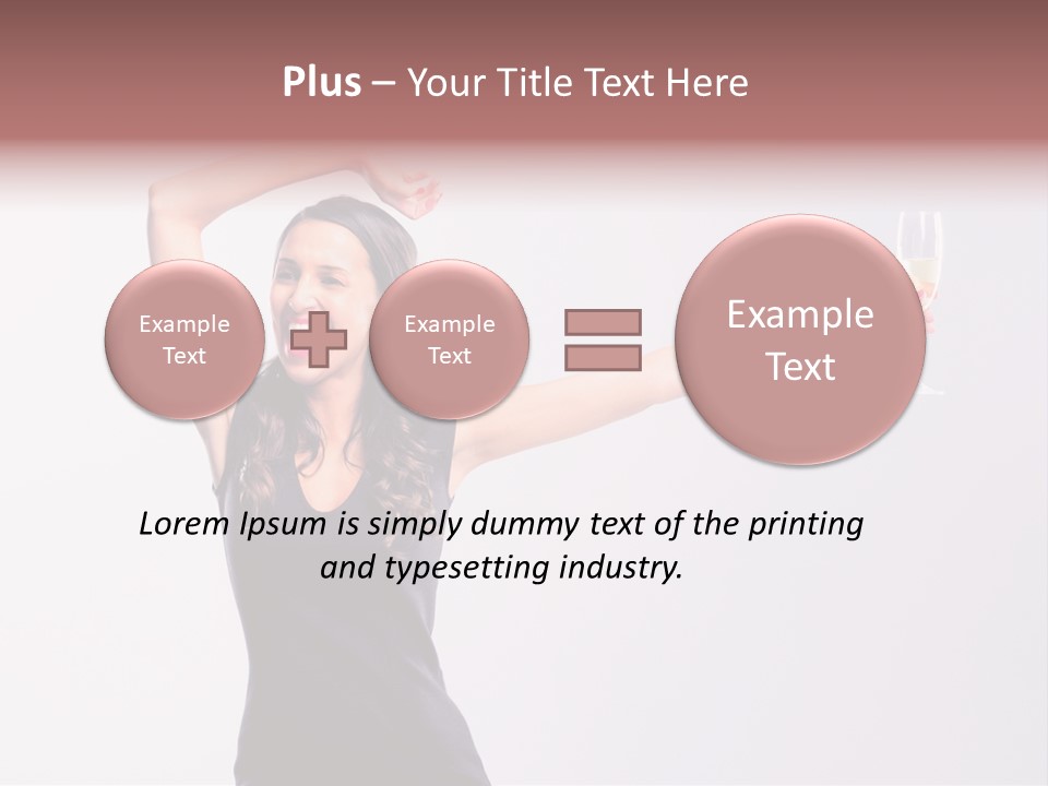 Black Women Sparkling PowerPoint Template