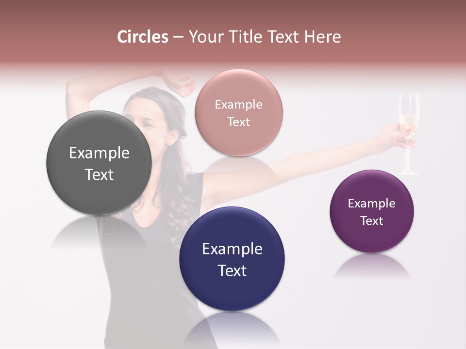 Black Women Sparkling PowerPoint Template