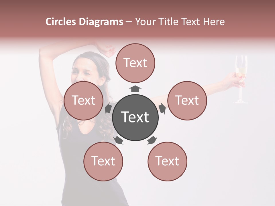 Black Women Sparkling PowerPoint Template