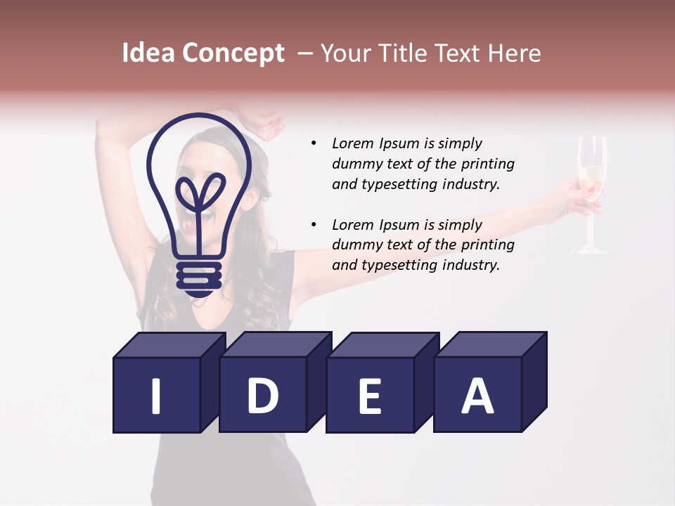 Black Women Sparkling PowerPoint Template