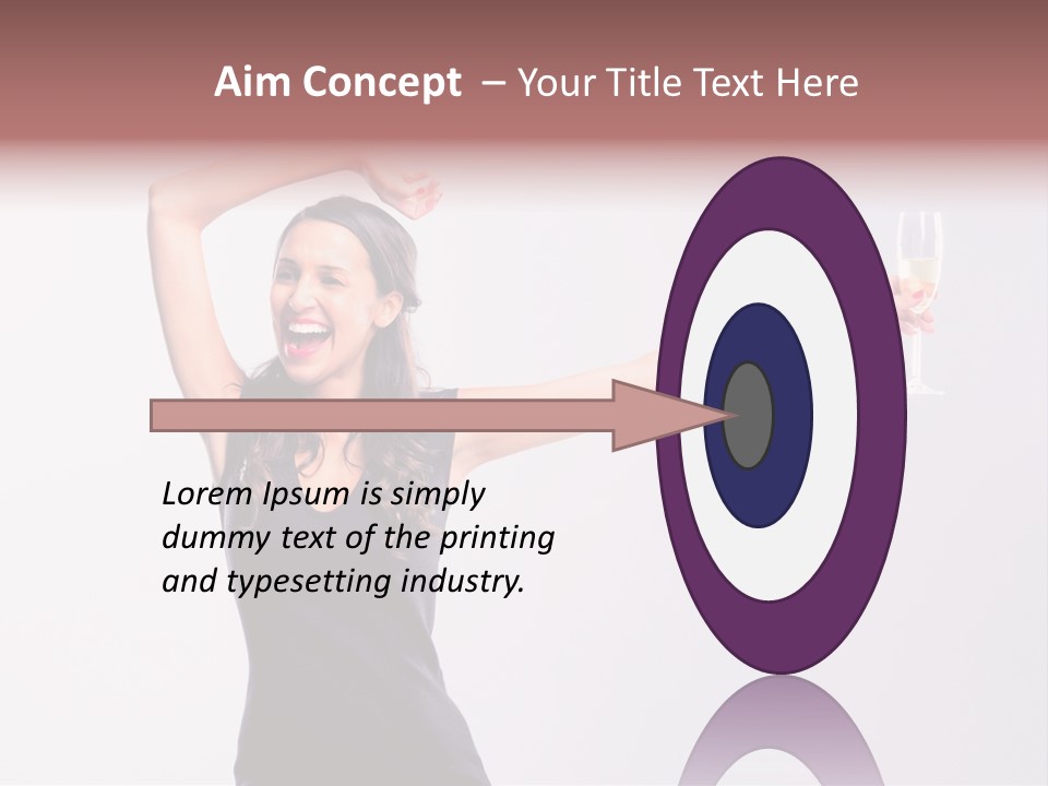 Black Women Sparkling PowerPoint Template