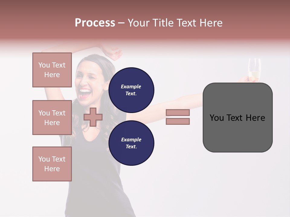 Black Women Sparkling PowerPoint Template