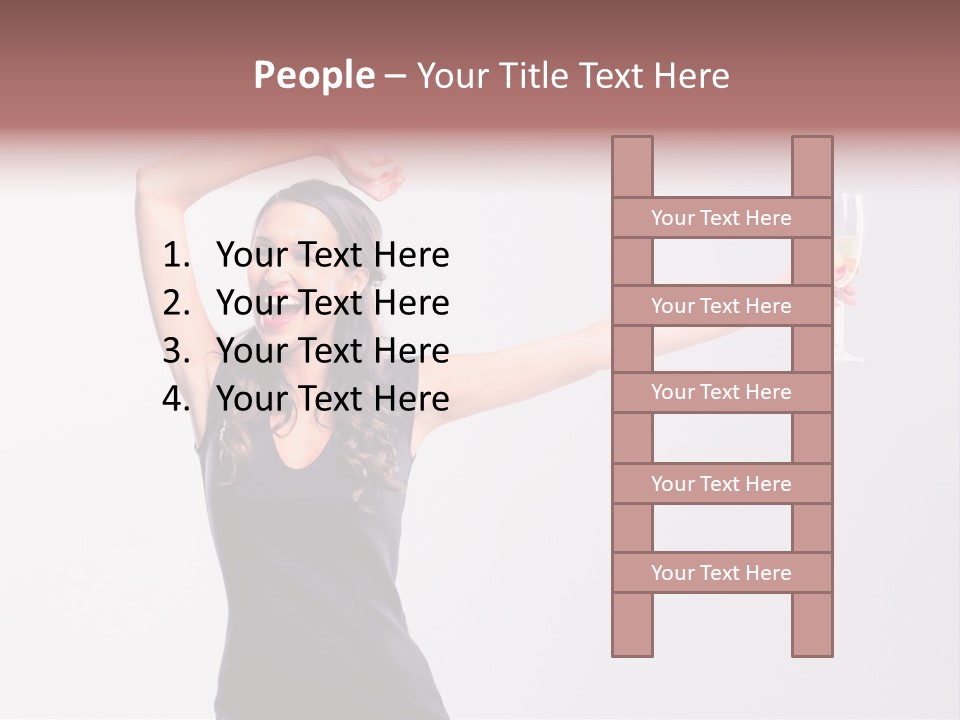 Black Women Sparkling PowerPoint Template