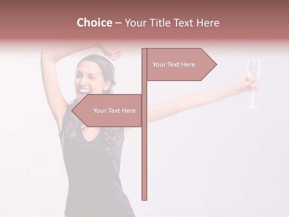 Black Women Sparkling PowerPoint Template