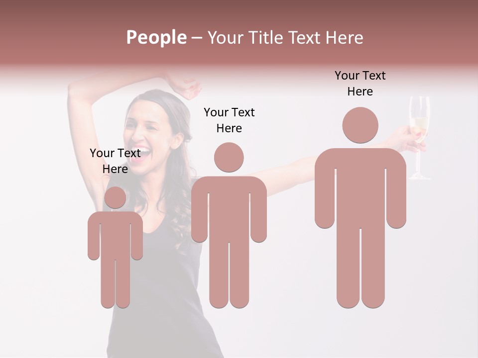 Black Women Sparkling PowerPoint Template