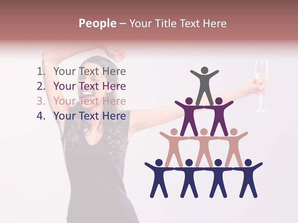 Black Women Sparkling PowerPoint Template