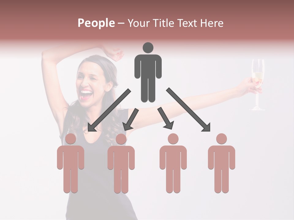 Black Women Sparkling PowerPoint Template